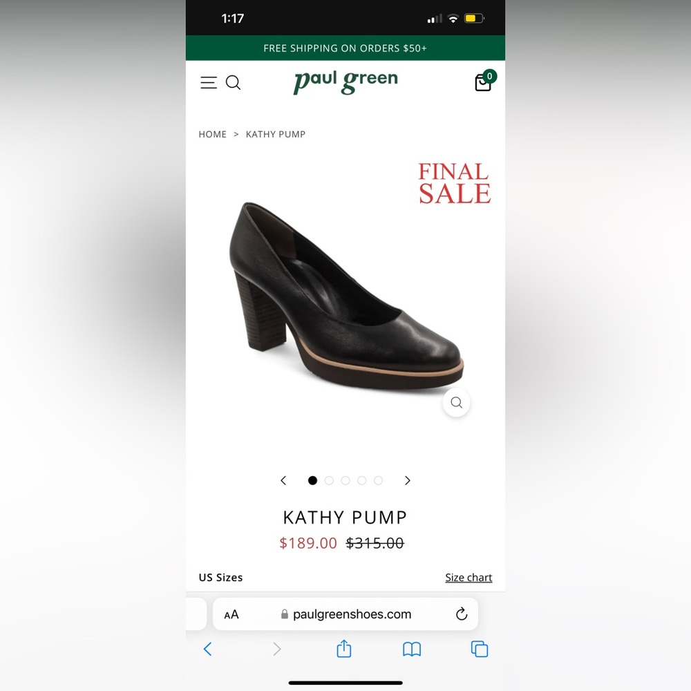 Paul Green Kathy Pump size US 9